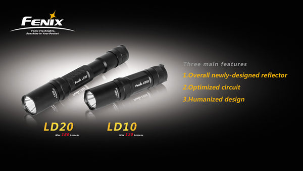 fenix fd20 led flashlight Fenix LD20 Black CREE LED Flashlight