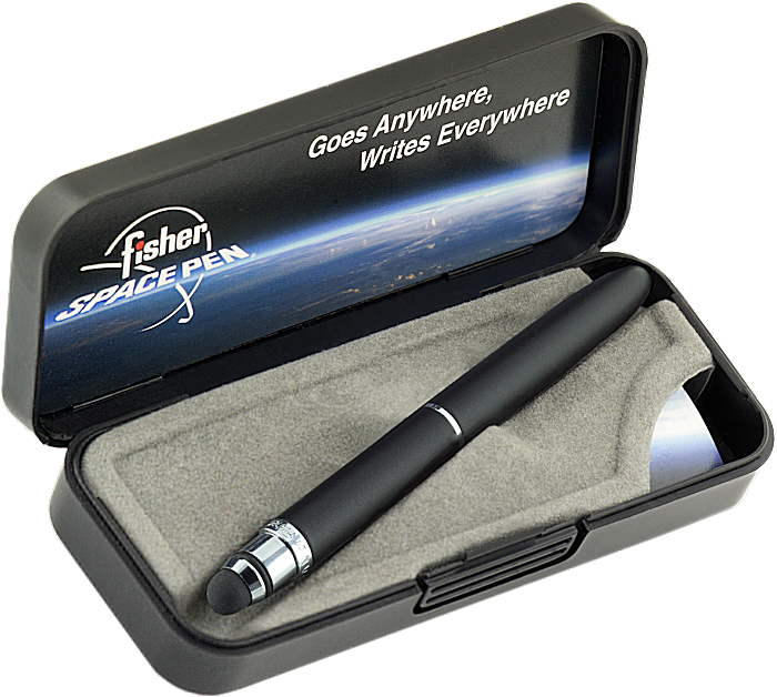 Fisher Black Bullet Grip Space Pen with Stylus