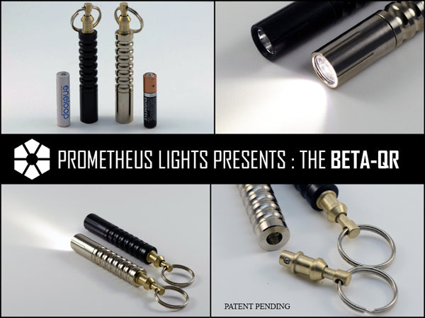 Prometheus Beta-QR 1 x AAA Nichia 219 High CRI 60 Lumen Quick Detachable LED Flashlight (HAIII Black Body)