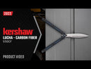 Kershaw Lucha 5150CF Butterfly Knife 4.6in CPM 20CV Steel Blade Carbon Fiber Handles