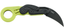 CRKT Provoke Zap Morphing Karambit Folding Knife Green Grivory Handles 2.47in Steel Blade - 4041G