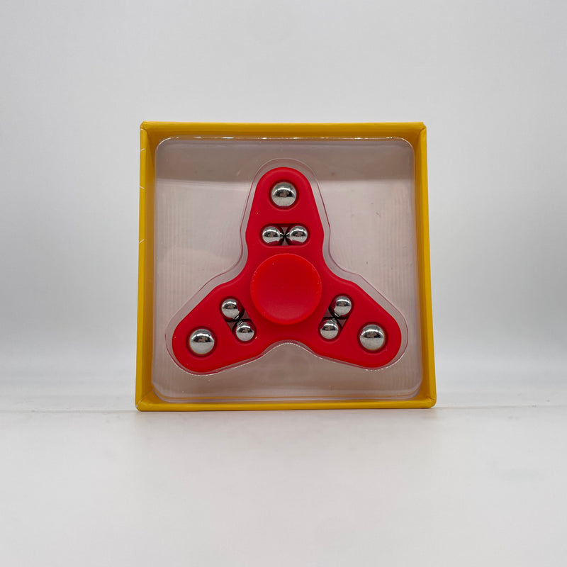 DNA Spin Plastic Fidget Tri-Spinner-Red
