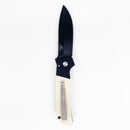 Pro-Tech Knives Bob Terzuola BT2752 Folding Knife 3.5in Magnacut DLC Coated Steel Blade Ivory Micarta Inlayed Handles