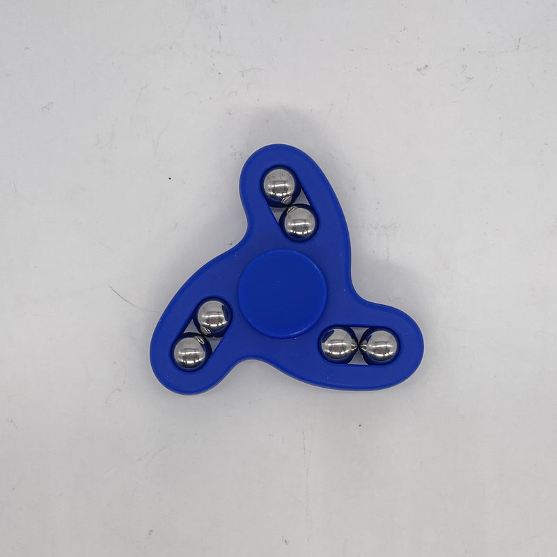 DNA Spin Plastic Fidget Wavy Tri-Spinner-Blue
