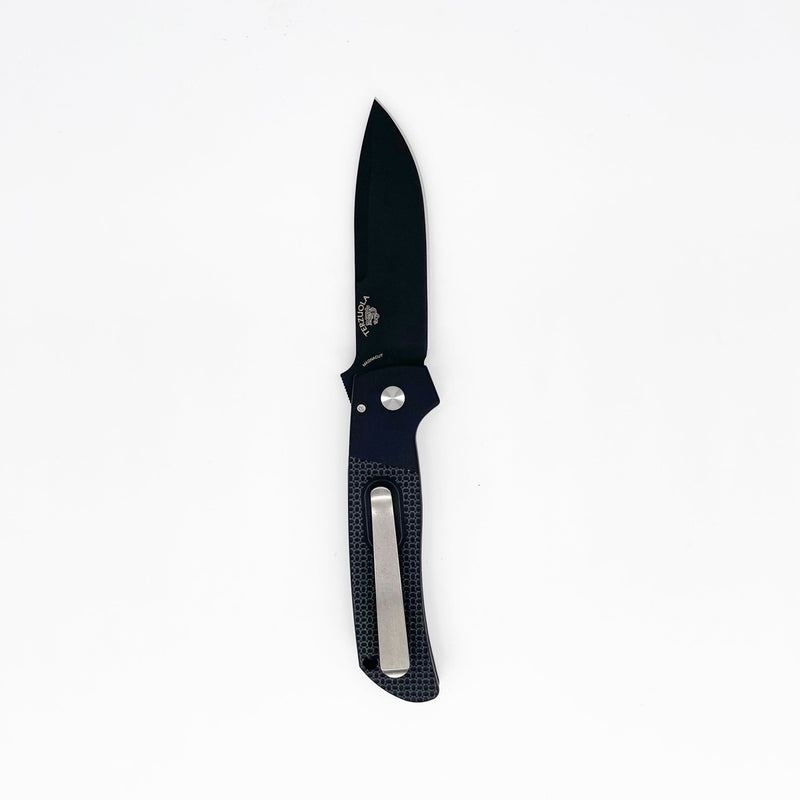 Pro-Tech Knives BT2715 Terzuola ATCF Folding Knife 3.5in DLC Blade Magnacut Steel Blade Textured G10 Handle Inlays