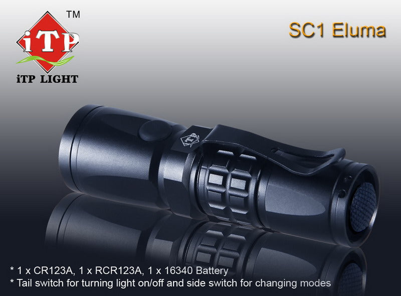 iTP Light SC1 CR123 CREE XP-E R2 LED Flashlight