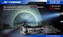 JETBeam DDR30 Digital Display Series 3 x 18650 Triple CREE XM-L2 LED Flashlight 3300 Lumens