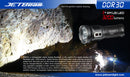 JETBeam DDR30 Digital Display Series 3 x 18650 Triple CREE XM-L2 LED Flashlight 3300 Lumens