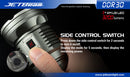 JETBeam DDR30 Digital Display Series 3 x 18650 Triple CREE XM-L2 LED Flashlight 3300 Lumens