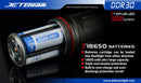JETBeam DDR30 Digital Display Series 3 x 18650 Triple CREE XM-L2 LED Flashlight 3300 Lumens