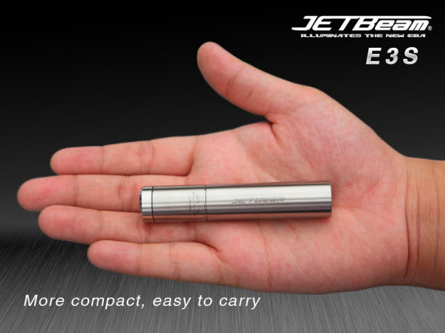 JETBeam E3S R4 Stainless Steel LED Flashlight