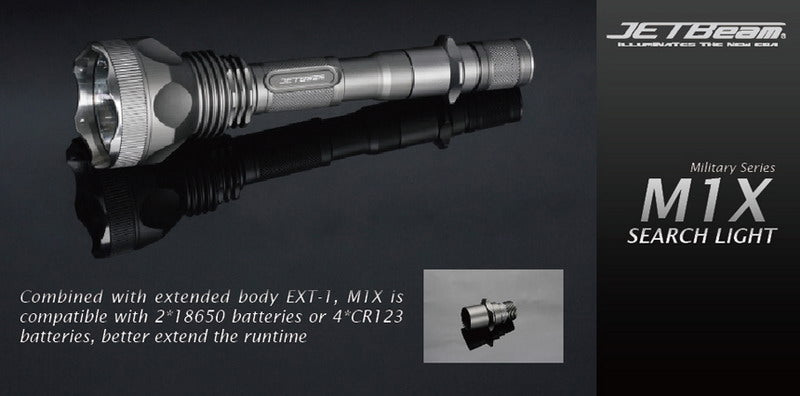 JETBeam M1X EXT-1 Extended Body Smooth