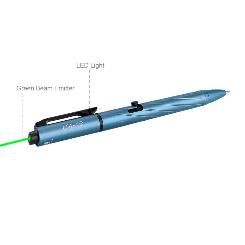 OLIGHT O'Pen Glow EDC Pen Light, 120 Lumens With Green Beam