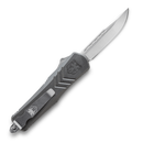 CobraTec FS-X Large Gray OTF Knife - D2 3.75in Drop Point Blade