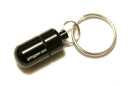Aluminum Waterproof Micro Capsule / Pill Fob - Black