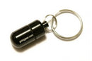Aluminum Waterproof Micro Capsule / Pill Fob - Black