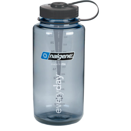Nalgene Everyday Wide Mouth BPA Free 1 Qt Bottle - Grey