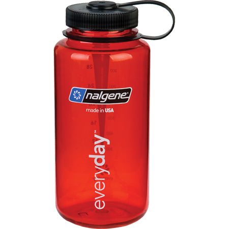 Nalgene Everyday Wide Mouth BPA Free 1 Qt Bottle - Red