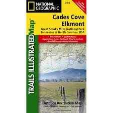 National Geographic Cades Cove - Elkmont/Great Smokey Mtns Map