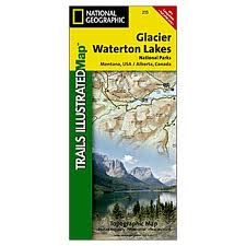 National Geographic Glacier / Waterton Lakes National Park Map