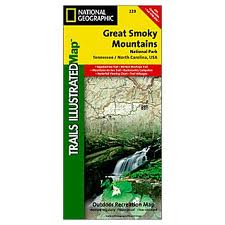 National Geographic Great Smokey Mountains National Park Map