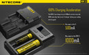 Nitecore Intellicharge i2 Dual Bay Lithium Ion/NiMh/NiCd Battery Charger