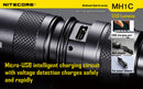 Nitecore Multi Task Hybrid Series MH1C 550 Lumen 1 x CR123 / RCR123 CREE XM-L U2 LED Rechargeable Flashlight