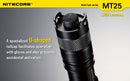 Nitecore Multi Task Series MT25 390 Lumen 2 x CR123 / 1 x 18650 CREE XP-G LED Flashlight