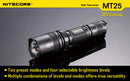 Nitecore Multi Task Series MT25 390 Lumen 2 x CR123 / 1 x 18650 CREE XP-G LED Flashlight