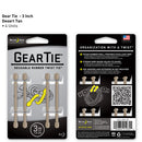 Nite Ize Gear Tie 3 inch - Desert Tan 4pk