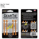 Nite Ize Gear Tie 3 inch - Orange 4pk