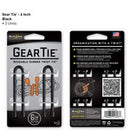 Nite Ize Gear Tie 6 inch - Black 2pk
