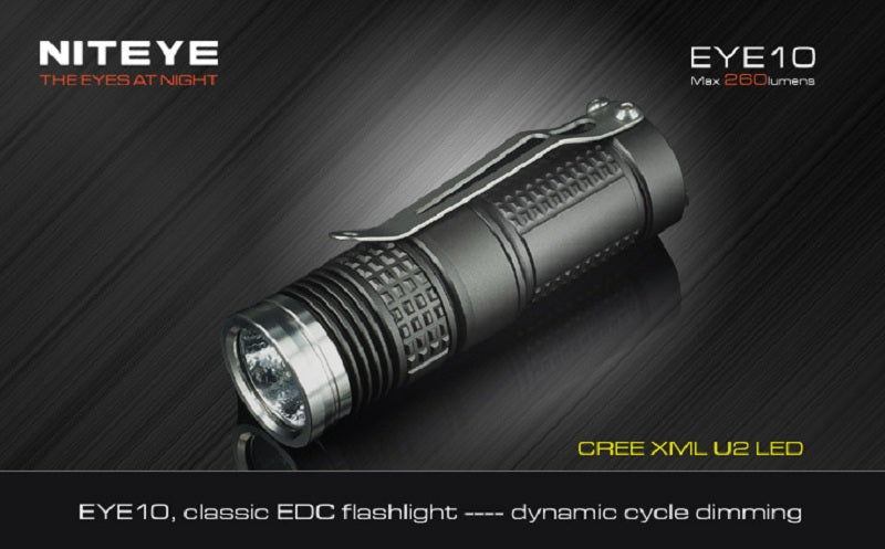 Niteye EYE10 CREE XM-L U2 LED 260 Lumen Flashlight