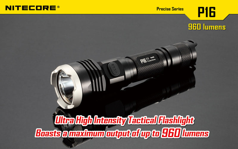 Nitecore P16 XM-L2 960 Lumen 1 x 18650 or 2 x CR123 Flashlight