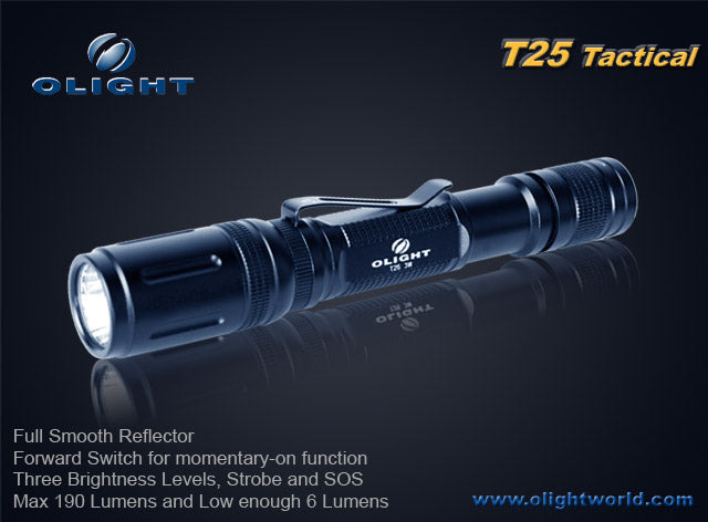 Olight T25-T Tactical CREE Q5 2 x AA LED Flashlight