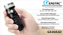 EagleTac GX30A3D Diffuser 3x AA 1330 Lumens Array XP-L HI V3