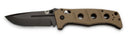 Benchmade Adamas 2750SBK open view showing D2 serrated drop point blade