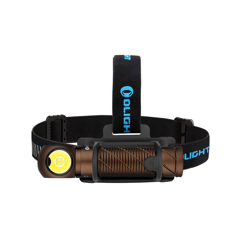 Olight Perun 2 Desert Tan Right Angle Rechargeable Flashlight / Headlamp 2500 Lumens 1*21700 Battery Included