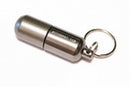 Aluminum Waterproof Pill Capsule / Fob - Black