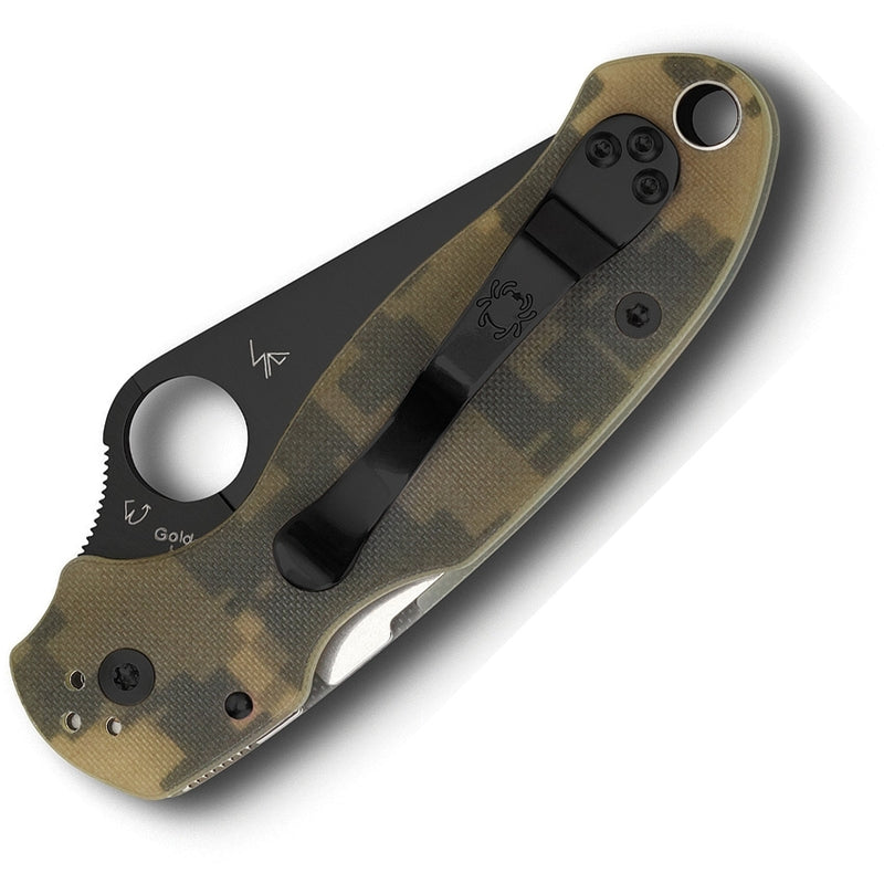 Spyderco Para Military 3 Compression Lock Knife Digi Camo G-10 3in S45VN Blade C223GPCMOBK