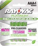 Rayovac AAA NiMh Low Self Discharge Batteries - 4 Pack