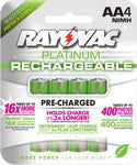 Rayovac AA NiMh Low Self Discharge Batteries - 4 Pack
