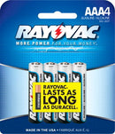 Rayovac AAA Alkaline Batteries - 4 Pack