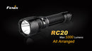 Fenix RC20 1000 Lumens CREE XM-L2 U2 LED USB Rechargeable Flashlight