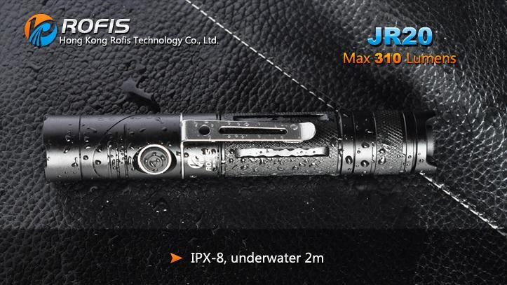 Rofis JR20 CREE XP-G R5 310 Lumen 2 x CR123 / 1 x 18650 Rotating Angle LED Flashlight