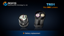 Rofis TR51 CREE XM-L U2 880 Lumen 4 x CR123A / 2 x 18650 LED Flashlight