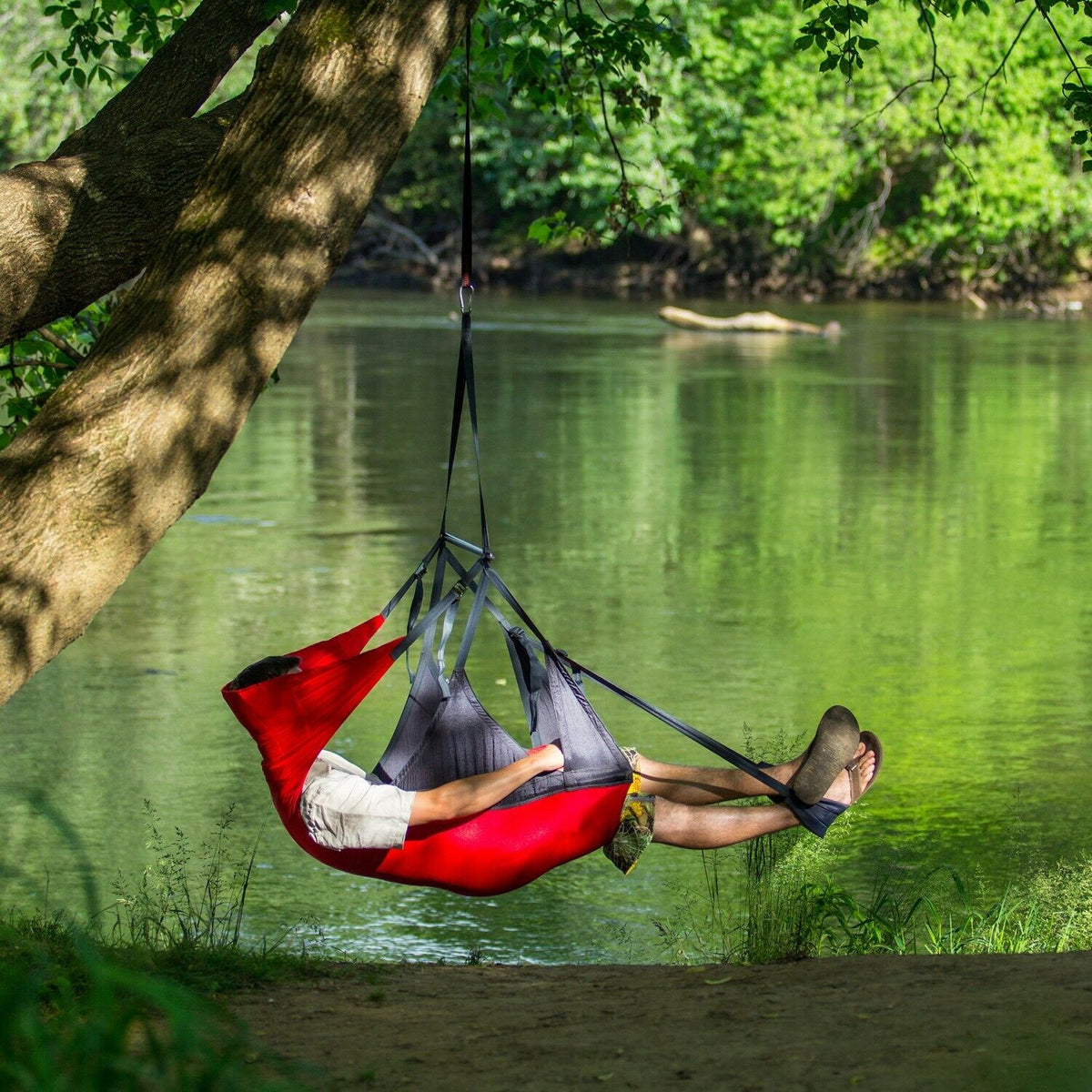 ENO AIRPOD Hanging Chair- Red Charcoal - Main Image