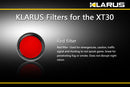 Klarus XT30 Filters - Red
