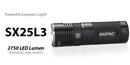 EagleTac SX25L3 MT-G2 P0 LED 2750 Lumen 6 x CR123 / 3x 18650 -Complete Kit