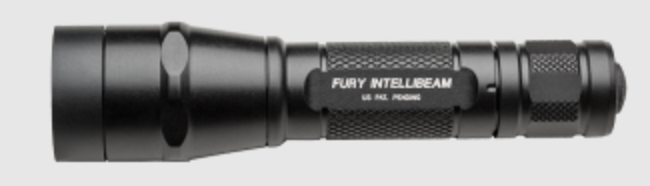 Surefire P2X Fury W/ IntelliBeam Technology 600 Lumen 2 x CR123A High Performance LED Flashlight